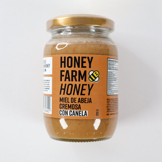 Miel de Abeja Cremosa con Canela 280 g