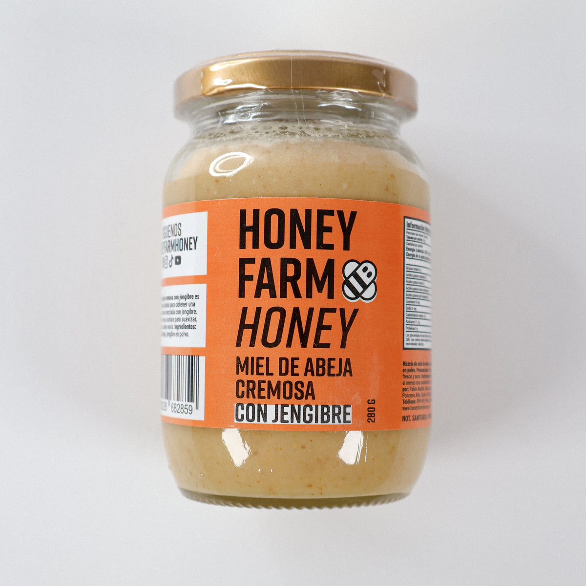 Miel de Abeja Cremosa con Jengibre 280 g